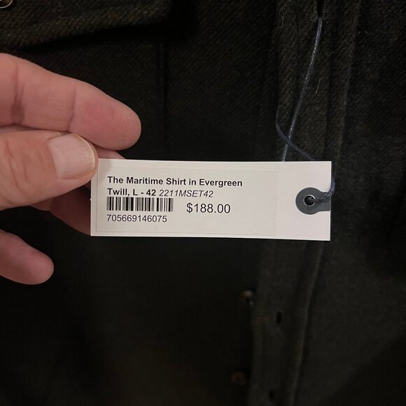 Taylor Stitch Maritime Shirt Jacket Lrg/42 Dark Green - Picture 4 of 6